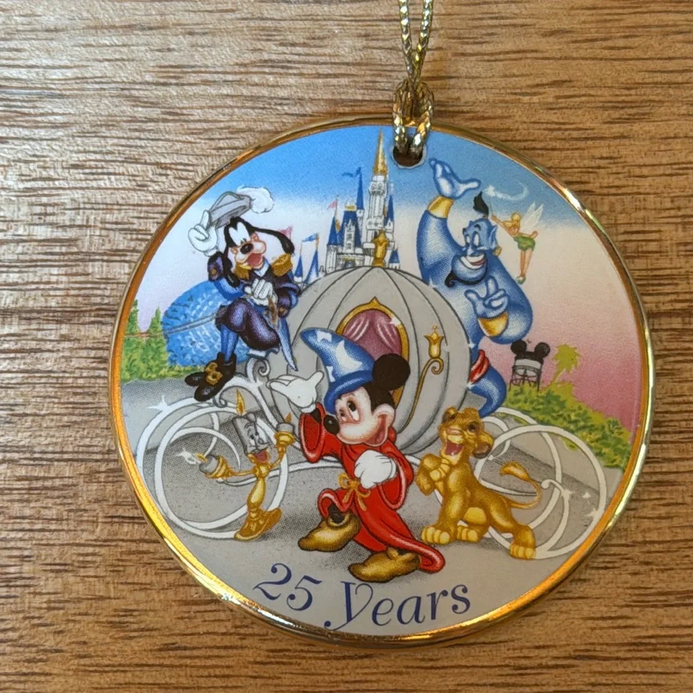 Vintage 1996 Disney 25 Years Ornament Porcelain - Picture 2 of 3